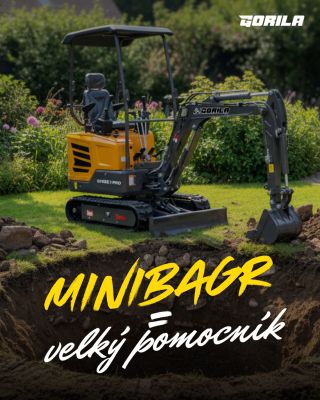 Minibagr = velký pomocník 💪 Ne každý projekt vyžaduje obří techniku. Někdy stačí kompaktní, spolehlivý a výkonný stroj,...