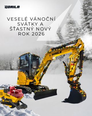Milí Goriláci, přejeme vám klidné Vánoce plné pohody, radosti a zaslouženého odpočinku.💛 - Tým Gorila Machinery